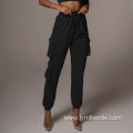 Multi-pocket Knitted Women Cargo Pants